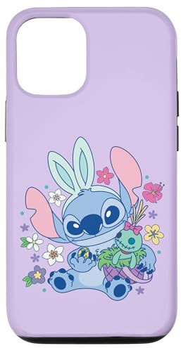 Disney Lilo & Stitch Cute Easter Bunny Stitch and Scrump Hülle für iPhone 12/12 Pro