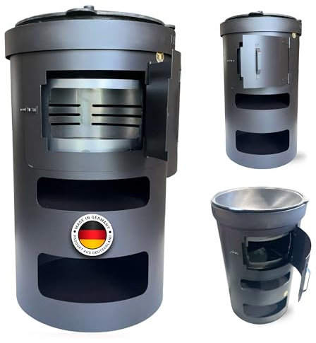 A. Weyck Tools Komplettset – Multifunktionstonne Kazan Funktion - #2003-16 – Feuerkorb & Zubehör Vielseitige Dutch Oven Station, Feuertonne & Grillfass – Hitzebeständig bis 700 Grad