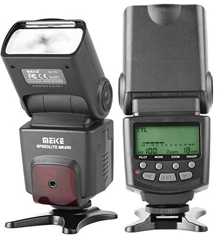 Meike 430N TTL Speedlite LCD Display Shoe Mount Flash Compatible with Nikon D3400 D3300 D3200 D5600 D850 D750 D7200 D5300 D5500 D500 D7100 D3100 etc