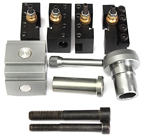 BMWJYLPM Werkzeughalter, Dreh- und Plandrehhalter, professioneller 14-teiliger Satz, Schnellwechsel-Bohrstangen-Drehwerkzeughalter-Kit für CNC-Drehmaschinen, 7 x 10, 12, 14 Multifix-Werkzeughalter