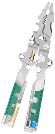 Easy to Use Folding Electrician Stripping Plier Cable Cutting Accurate Ethernet Cord Stripping for Household Maintenance Folding Electrical Screwdriver Wire Stripper