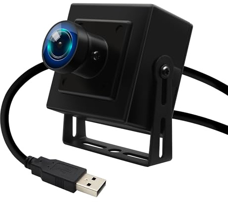 Hotpet Caméra USB grand angle 5 MP avec objectif fisheye 170 degrés 1944p 15 fps webcam plug&play webcam Aptina MI5100 Mini caméra UVC pour imprimante 3D inspection industrielle surveillance robot