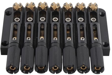 CHICIRIS 7 Cordes Pont de Guitare sans Tête, Ajustement Tonal Supérieur, durabilité Robuste, Objet Décoratif étonnant, Installation Facile, Excellente qualité Sonore, Guitare Conçue Experte (GA1126)