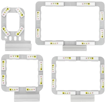 Sew Tech Magnetische Stickrahmen für Brother Innovis NQ1700E NQ1600E NQ1400E NQ3600D Stellaire XE1 Dream Machine 2 VE2200 4000D 1500D V7 V5 VM5200 Babylock Stickrahmen (4in1-BMK)