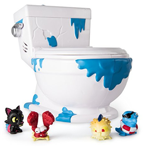 FLUSH FORCE 6039853 - Collect - a - Bowl Sammelklo, Sammelklo, für Figurensammlung, 4 Exklusive Figuren, Multicolour