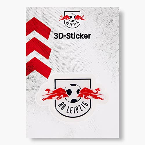 RB Leipzig Autoaufkleber - 3 D Logo farbig - Sticker Aufkleber RBL - Plus Lesezeichen Wir lieben Fußball