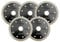 SHDIATOOL Diamond Super Thin Blade Wheel Disc for Porcelain Ceramic Tile Granite 5PK Dia 115MM / 4.5 Inch Turbo Cutting Disc