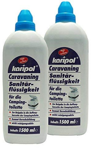 2 x 1500ml Caravaning Sanitärflüssigkeit für die Campingtoilette, Sanitärzusatz