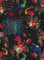 Peacocks Flowers Floral Wallpaper Black red Blue Paste The Wall Vinyl DIY Home Decor
