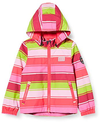LEGO Wear Mädchen LWJODIE LEGO Tec Sommer Jacke,, per pack Mehrfarbig (Bordeaux 375), 116 (Herstellergröße: 116)