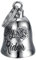 BOBIJOO Jewelry - Clochette moto LADY RIDER Porte-bonheur MOCY BELL Acier inoxydable Argent