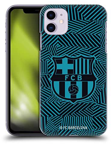 Head Case Designs Offizielle FC Barcelona Schwarz Wappen Harte Rueckseiten Handyhülle Hülle Huelle kompatibel mit Apple iPhone 11
