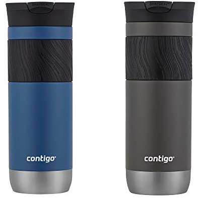 Contigo 2104596 Snapseal - Taza de viaje aislada de 20 onzas, sake/maíz azul