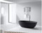 Home Systeme - freistehende Badewanne Mineralguss DIAMON - BLACK Badewanne Standbadewanne Wanne Bad Ablauf Badezimmer
