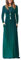 AUSELILY Women's Casual Long Sleeve Maxi Dress Loose Long Dresses with Pockets Dark Green S