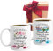 Tasse für Großeltern, Schwangerschaftsankündigung, Tasse für Opa, tolles Geschenk für die Großeltern, 2 Schnapsbecher (weiß)