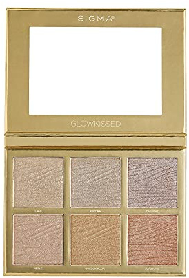 Sigma Beauty GlowKissed Palette – Warme Glow-Nuancen – Golden Hour Vibes – 6 Farben, Spiegel enthalten – Vegane & Tierversuchsfreie Make-up-Palette