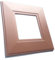 Single Double Light Switch Socket Finger Plates Surround Wall Protector Hygienic Cover (Single, Rose Gold)