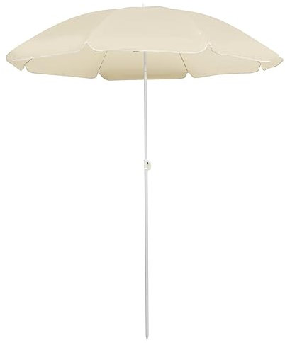 vidaXL Sombrilla de jardín con Palo de Acero Arena 180 cm