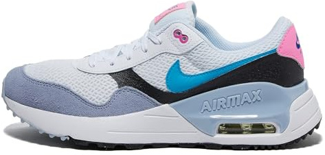 Nike Air Max Systm Sneaker, Weiß Blau Blitzschwarz Blaues Flüstern, 38 EU