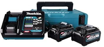 Makita Pack makita 2 batteries bl4040 + chargeur dc40ra en makpac1 - 191j97-1