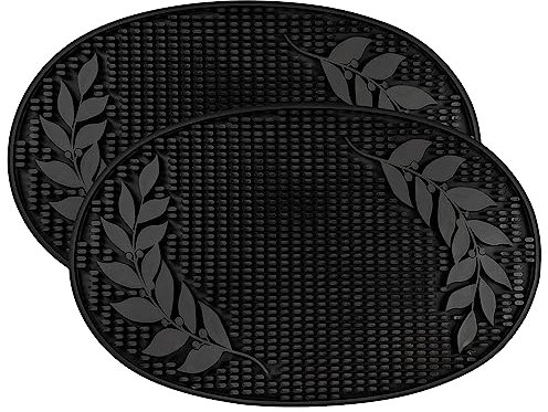 BREKX Set mit 2 Barmatten für Zuhause Arbeitsplatte (45.7x30.5 cm), Barmatten für Arbeitsplatte und Tischplatte, auslaufsichere & ungiftige Matten