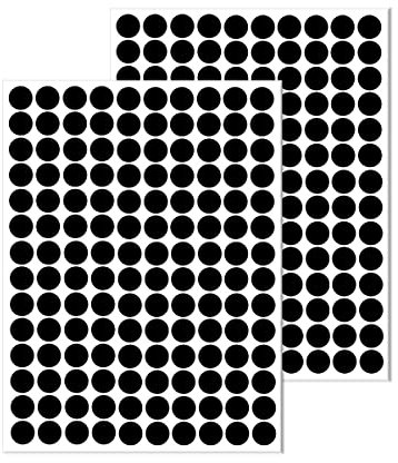 LICQIC Cache Trou Meuble Cache, Vis Adhesif Cache, Trou Mur Autocollants pour Armoires Murales Bureaux Réparations de Meubles, 280 Pièces 12 mm