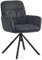 B&D home Esszimmerstuhl CAZAR, Loungesessel Drehstuhl Polsterstuhl für Esszimmer, Küche, Wohnzimmer, Büro, Industrial modern Retro Design, Anthrazit, 1 Stück, 11123-ANTR-1