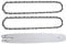 Chainsaw Guide Bar 18'' + 2X Chainsaw Chain .063 .325 68DL Compatible with Sti-hl MS210 MS211 MS230 MS241 MS250 MS251