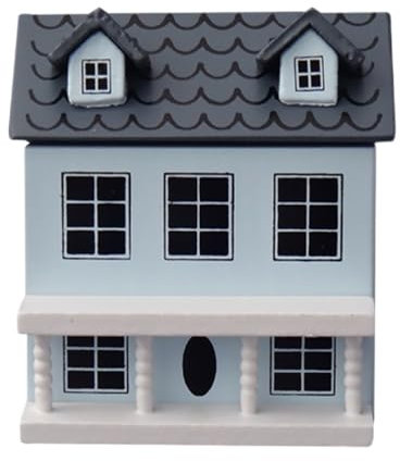 1:12 Chalet Casa Mini Pequeña Kit De Casa De Muñecas De Madera Escala Modelo Decorativa Pueblo De Casitas De Madera para Manualidades