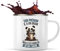 Mug prénom personnalisable | Tasse personnalisée humour fun idée cadeau collègue surnom métier (Tasse Métal, Masculin, Panda Grain)