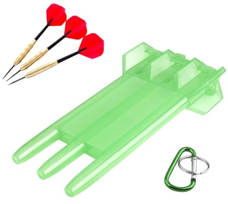 Generisch Dart-Aufbewahrungsbox, hartes Dart-Etui - Darthalter - Dart-Tragetaschen und -Taschen mit Verschlussschnalle, inklusive Soft-Dart-Darts und zusätzlichen Dart-Spitzen, Schäften und Flights