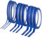 Meng Jiaran 9 Rolls Blue Masking Tape, 3/7/12 mm X 20 M Painters Tape Artist Masking Tape with Sharp Lines for Artist Painting DIY, Adhesive Blue Painters Tape for Indoor Painting Decorating