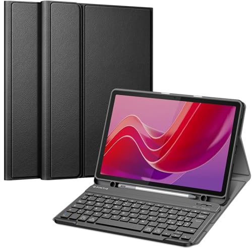 FINTIE Teclado [Italian Layout] para Lenovo Tab M11 (TB330) 11 2024, Estuche Delgado multiposición, Negro
