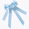 Uoocg Fermaglio per capelli da donna in raso setoso con fiocco, elegante accessorio per capelli da ragazza (blu)
