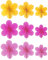 9 Pcs Papierblumen, Papierfächer 20cm 25cm 35cm, 3 Farben Hochzeitsfächer mit Zubehör, Hanging Blumen Dekoration, Wiederverwendbare Hochzeit Party Hintergrund für Geburtstage Weihnachten Home Decor