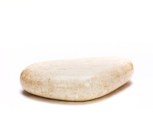 MONDO VIRO Couchtisch aus Sandu Fossilstein (Beige, Big)