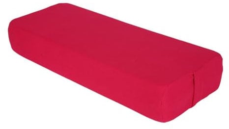 Amagogo Yoga Bolster Kissen Vielseitig für die Beine Abnehmbarer Bezug für Restorative Yoga für Balance mit Tragegriff Kissen, Rot
