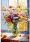 QINRUBB DIY Bunte Blumen Diamond Painting Erwachsene, 5D Blumen Diamant Painting Bilder Anfänger, Fenster Runder Vollbohrer Diamanten Malerei Stickerei Kreuzstich Geschenke Home Wand Dekor 30x40cm