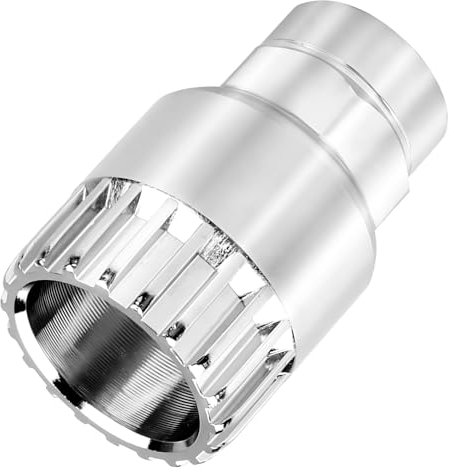 Smomend Fahrrad Innenlager Entferner, 24 mm Universal Kurbelabzieher mit 20 Zähnen, 1/2 Steckverbindungen Werkzeug, Anti-Rutsch Innenlagerschlüssel für VP/FSA/LP Tretlager