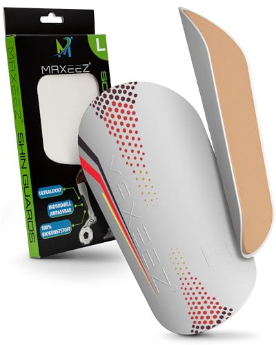 MAXEEZ – Die innovativsten Schienbeinschoner der Welt für Erwachsene und Jugendliche – Individuell anpassbare ultraleichte Schienbeinschoner Fußball Herren