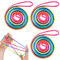 Makloee Cats Cradle String, 3Pcs Rainbow Colour Fumble Finger Thread Rope, Flexible Finger String Games Toy for Kids Adults Party Games