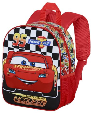 Disney Cars 3 Racer-Elite 3D Rucksack, Rot, 25 x 30 cm, Kapazität 7 L