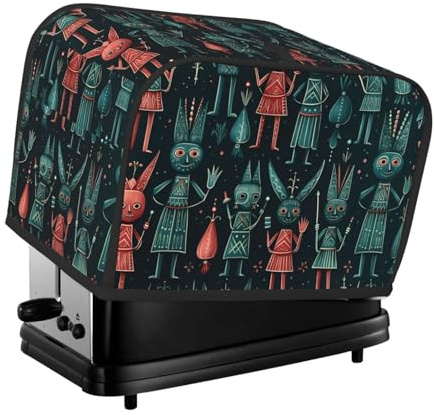 Women'S Nutcracker Ballet Xmas Dance 2 Slice Toaster Cover, Waterproof, Dustproof Kitchen Small Appliance Covers, With Pockets And Hanging Loop