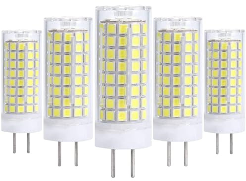 GY6.35 LED Lampadina 220-240V AC 10W equivalente alla Lampadina alogena 100W, 1000 Lm, Confezione 5 per Illuminazione Domestica, dimmerabile(Bianco Freddo)
