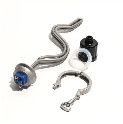 PVUVT 240 V Heizelement 2 Zoll Tri-Clamp Brauen Tauchsieder Element 240 V Welligkeit Heizung 2,5/3,5/4,5/5,5/6,5 KW 1 STÜCK(Type B-240V-5.5KW)