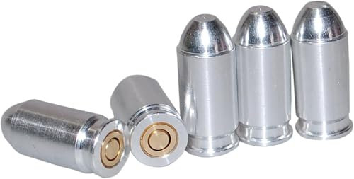 Flachberg Pufferpatronen 9 mm Makarov | Dummy Rounds Aluminium (5 Stück) | Snap Caps Training | Sicheres Trockentraining, Ladeübung, Waffenpflege