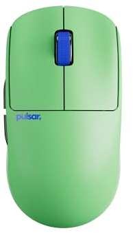 Pulsar Gaming Gears X2 Crazylight Mini Wireless Gaming Mouse, Ultra Lightweight 35g, Symmetrical Shape, 32K Dpi, Optical Switch, 8K Dongle Included, Aqua Zest (Renewed)
