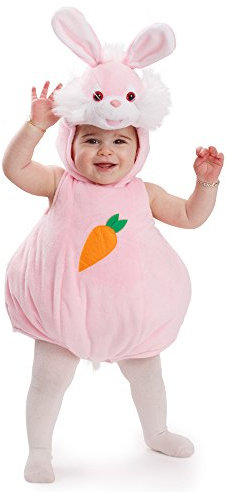 Dress Up America 869-6-12 Halloween-Tier-Outfit-Größe 6-12 Monate Häschen Kaninchen, rosa, (Gewicht: 7-9,5 kg, Körpergröße: 61-71 cm)