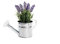 Dcasa - Maceta en Forma de regadera de Metal con Planta de Lavanda Artificial.